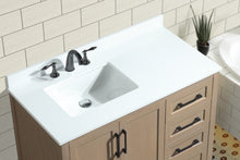Huntington 42" Bathroom Vanity Oak Gray - White Engineered Countertop