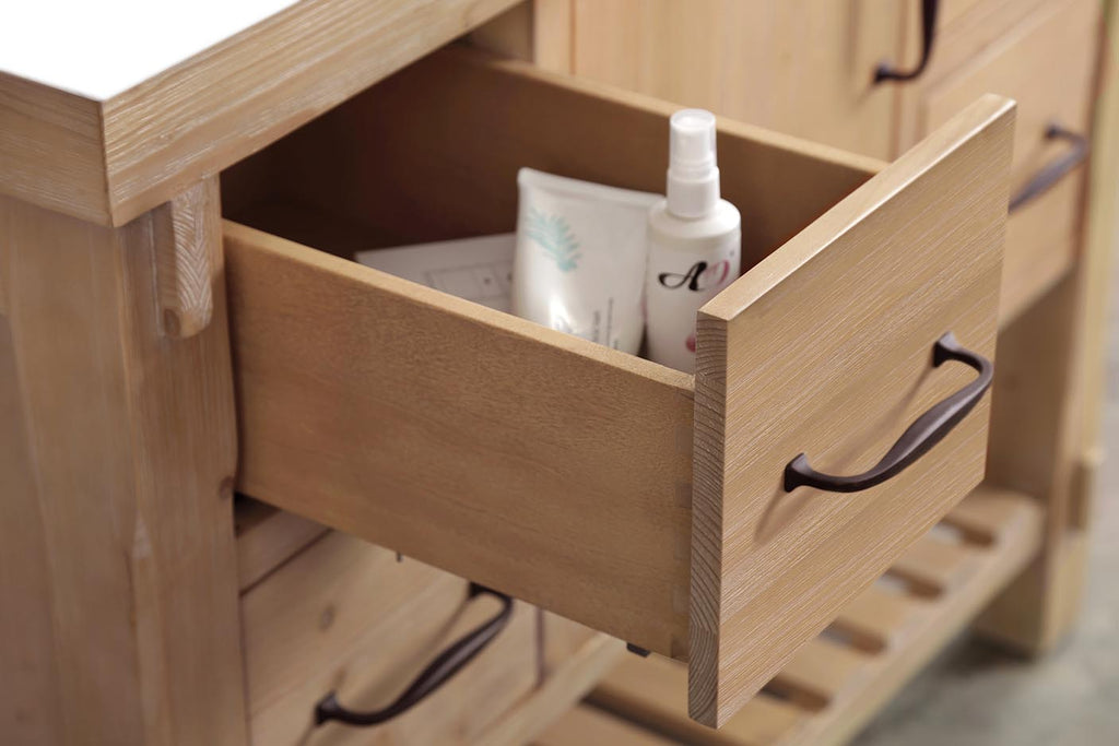 Marina 42" Bathroom Vanity Driftwood Finish Ari Kitchen & Bath