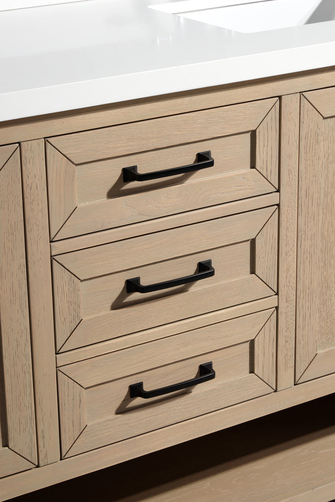 Venice 60" Bathroom Vanity Oak Gray Finish – Ari Kitchen & Bath