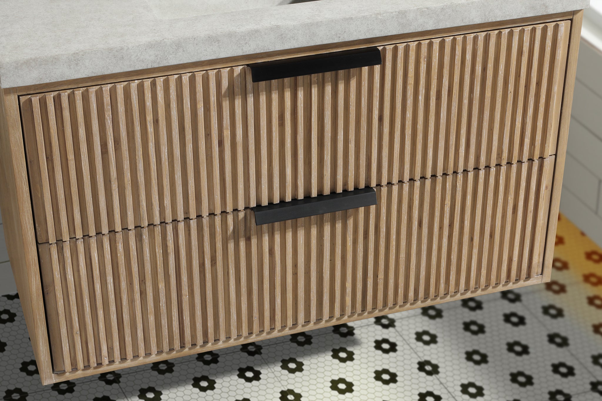 San Diego 36" Floating Bathroom Vanity Weathered Fir Ari Kitchen & Bath